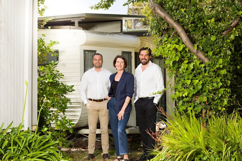 Anthony Thomas (left), Felicity Thomas and Scott Thomas of Moonah Tree Capital