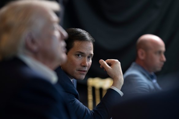 Marco Rubio watches the operation unfold.