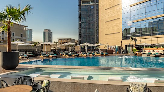 Poolside at Zabeel House The Greens.