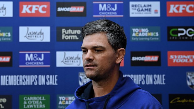 Bulldogs coach Cameron Ciraldo.