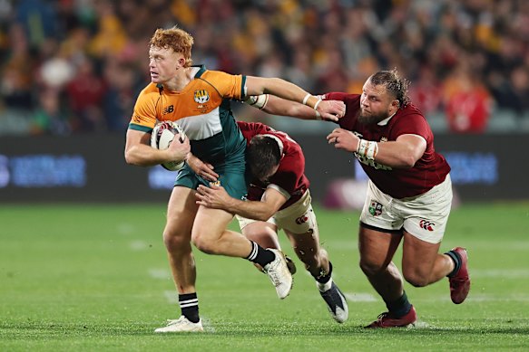 Tane Edmed played well in the AUNZ XV’s defeat against the British and Irish LIons and is set for a comeback