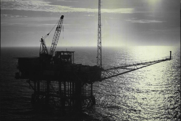 Esso’s Kingfish A level    successful  Bass Strait, pictured successful  1986, is coming to the extremity  of its lifespan.