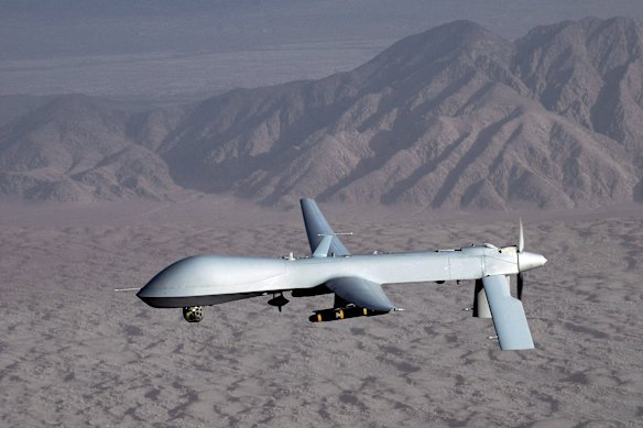 A US Air Force MQ-1 Predator unmanned aircraft.