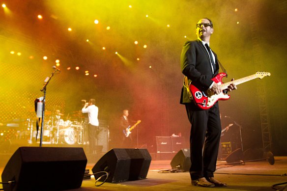 Kirk Pengilly on stage with INXS in Ontario in 2011. Pengilly did his HSC in 1975, the year the first HSC Study Guide was released.