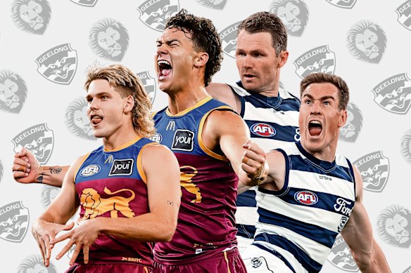 The Cats, with stars Patrick Dangerfield and Jeremy Cameron,  and the Lions, with stars Will Ashcroft and Cam Rayner, will play off in the grand final on Saturday.