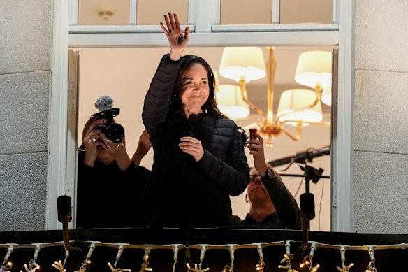 Maria Corina Machado greets crowds in Oslo last month after emerging from hiding. 