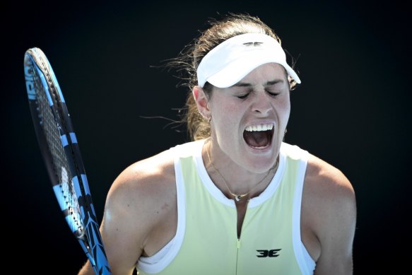 Kim Birrell battled through qualifying to make the Australian Open main draw.