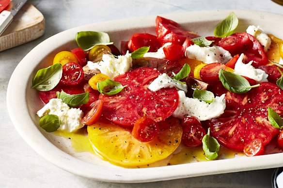 Adam Liaw’s Caprese salad.