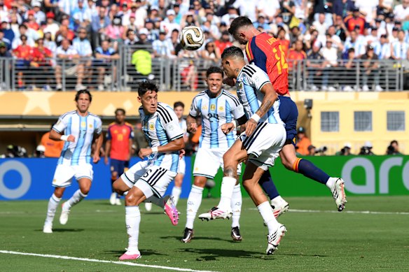 The World Cup final between Spain and Argentina. Infantino announced his plan to sell off a stake in the World Cup after this year’s tournament.