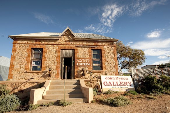 Art in the outback … John Dynon Gallery, Silverton, NSW.