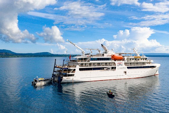 Efforts are under way to refloat the Coral Adventurer.