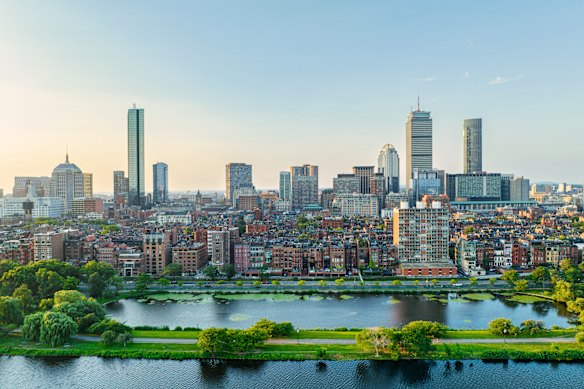Boston skyline.