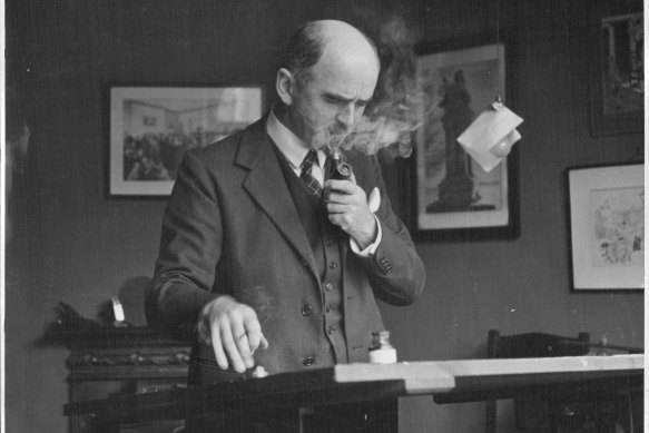 David Low, one of history’s most famous cartoonists, in 1939.