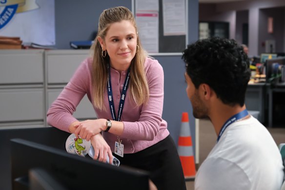 Harriet Dyer as driving examiner Colette in DMV.