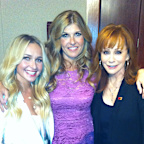 Britton shared this memory with Panettiere and Reba McEntire.