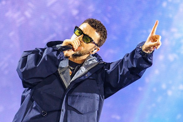 Justin Timberlake performing at the Lollapalooza Festival Berlin on July 12. 