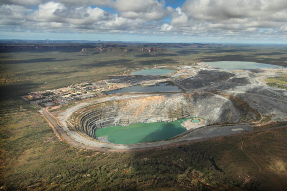 The WA government has been urged to overturn its ban on uranium mining on the opening day of the Diggers and Dealers conference. Pictured: the Ranger uranium mine in Kakadu National Park, which is currently being rehabilitated.