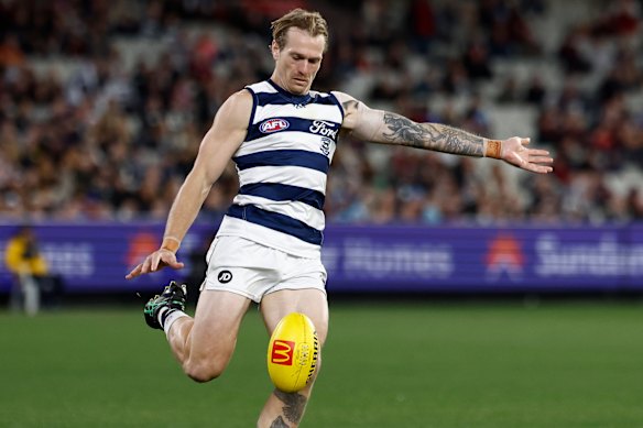 Tom Stewart had another standout night for Geelong.