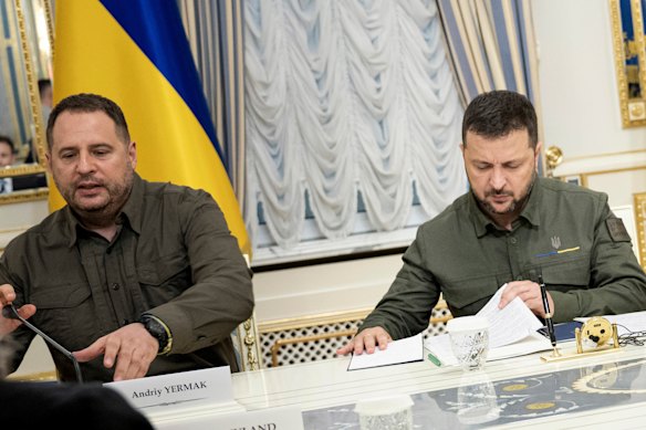 Aides say the relationship between Zelensky and Yermak goes beyond work.