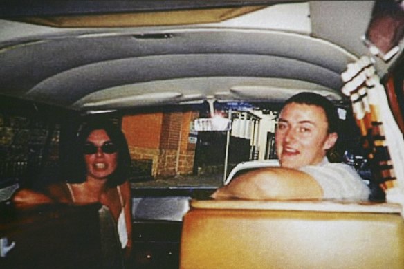 Joanne Lees and Peter Falconio in their camper van before the attack.