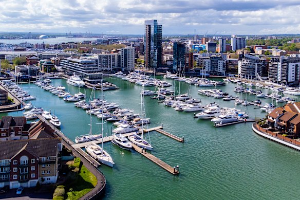 The Ocean Village Marina, Southampton.