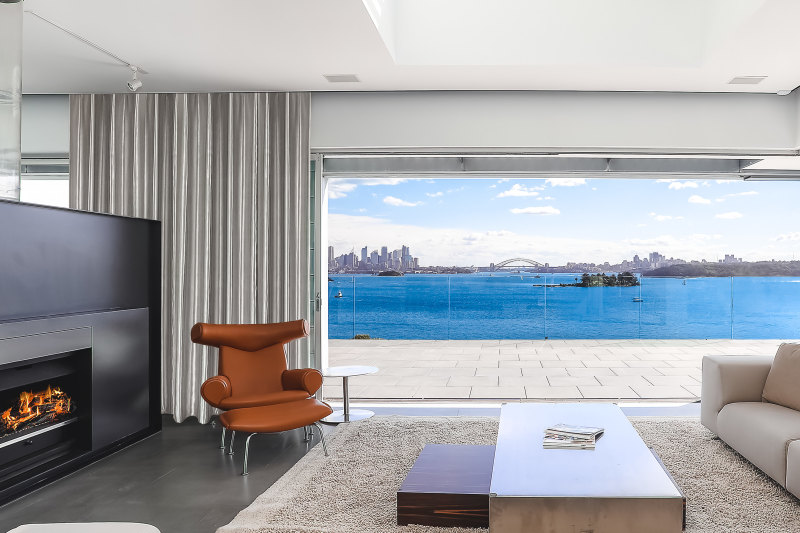 The Queens Avenue residence in Vaucluse has views over Sydney Harbour.