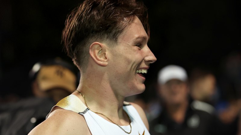 Lachlan Kennedy beats Gout Gout, sets a blistering time to win the 100 metres and then wins the 200