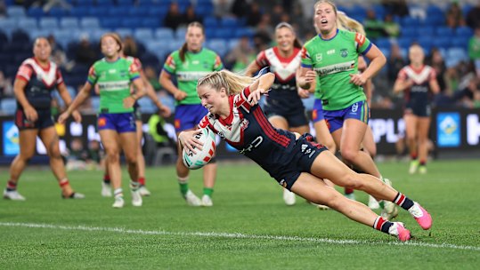 Tarryn Aiken has been in dynamic touch for the Roosters this year.