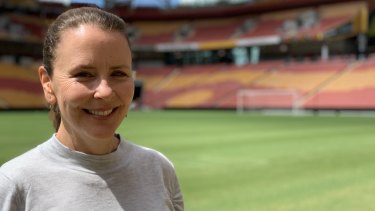 Vendredi, Jane Fernandez, directrice des opérations de la Coupe du monde féminine de la FIFA, au stade Suncorp.