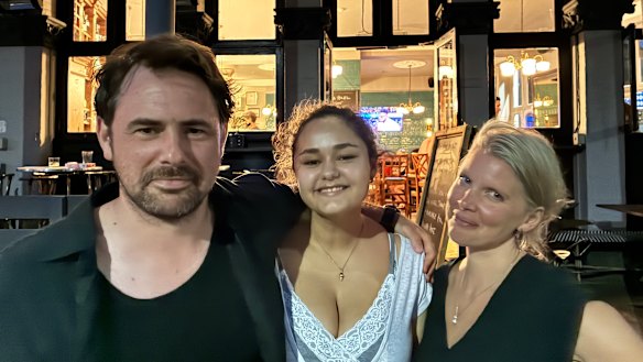 George, Alice and Amy head home from the pub after seeing England lose to Argentina in the World Cup.