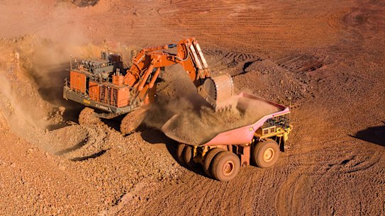 Rio Tinto iron ore mine in Western Australia.