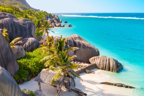 Anse Source D’Argent beach, La Digue, Seychelles.