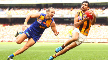 Cyril Rioli in action during the 2015 AFL grand final