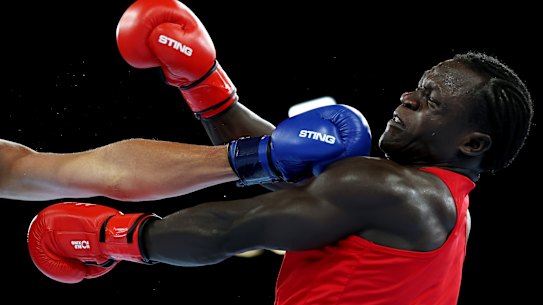 Aziz Abdul was disqualified for headbutting in the third round.