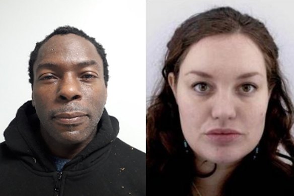 The mugshots issued by police when Gordon and Martin were on the run.
