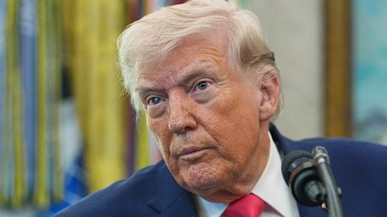 President Donald Trump in the Oval Office on Tuesday.