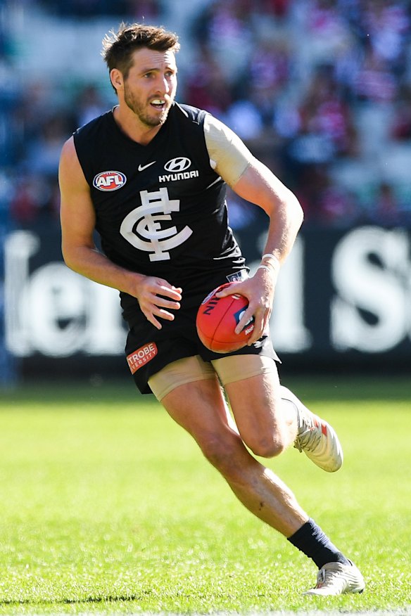 Dale Thomas in action for Carlton in 2019.