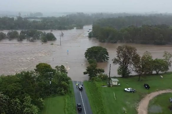 The weather bureau said flash flooding posed the biggest risk.