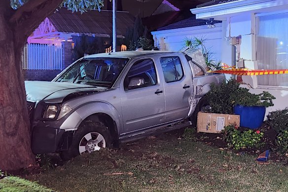 The car that lost control.