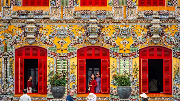 The Kien Trung Palace in the Imperial City  in Hue.