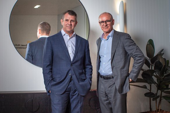 Mike Baird and Jay Weatherill have joined forces at McKinnon. 