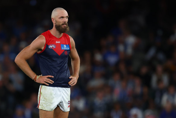 Max Gawn was not at his best against North Melbourne.