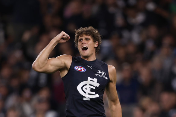 Charlie Curnow has been sticking to the guardant  line.