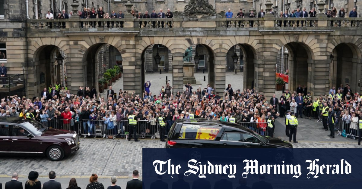 Queen’s coffin arrives in Edinburgh from beloved Balmoral mansion