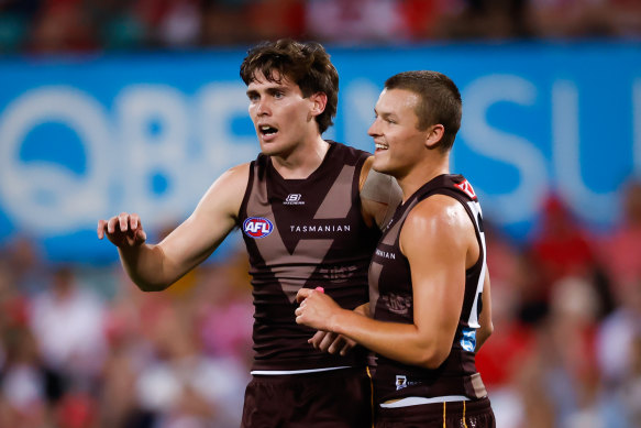 Will Day, left, could be back for the Hawks this week.