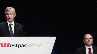 Shareholders heckled Westpac chairman Lindsay Maxsted as he addressed the bank's annual general meeting alongside interim CEO Peter King on Thursday.