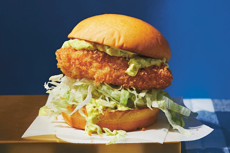 Making the curry tartare at home is a non-negotiable for this fish sando. 