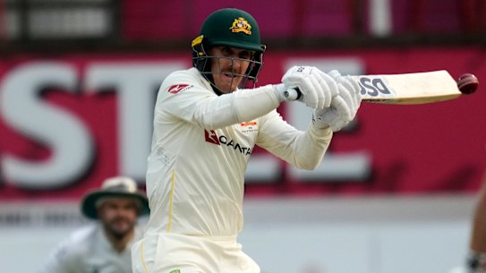 Nic Maddinson cracked 48 in Australia’s second innings in Durban.