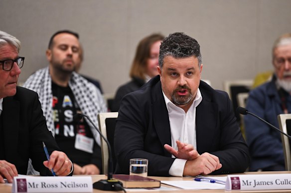 James Cullen was one of five senior political staffers who appeared at an inquiry into the Dural caravan incident.