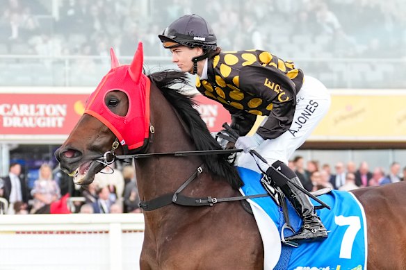 Sydney-bound jockey Angela Jones will be on board Zarastro on Saturday. 